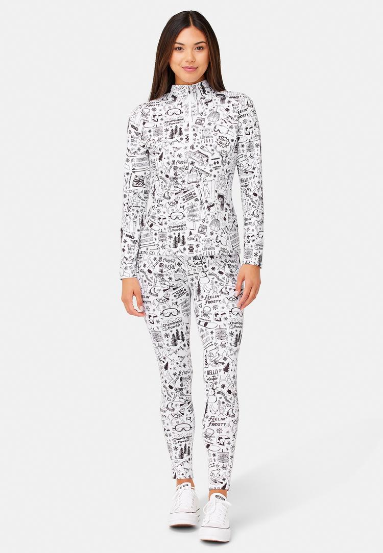 Krimson Klover Krimson Klover Graffiti Top Layerlangarmshirt Damen - white - 3 | SportScheck