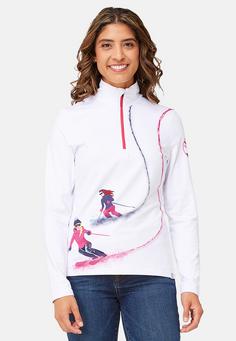 Rückansicht von Krimson Klover Ski Lightning Top Layerlangarmshirt Damen white