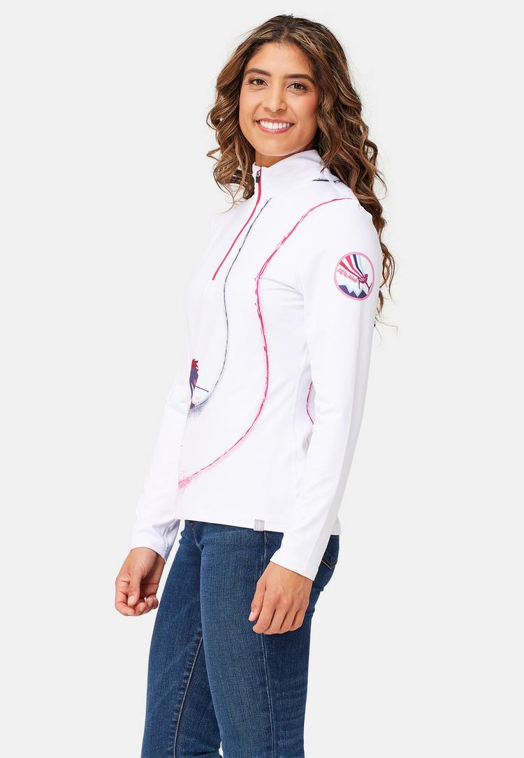 Krimson Klover Krimson Klover Ski Lightning Top Layerlangarmshirt Damen - white - 3 | SportScheck