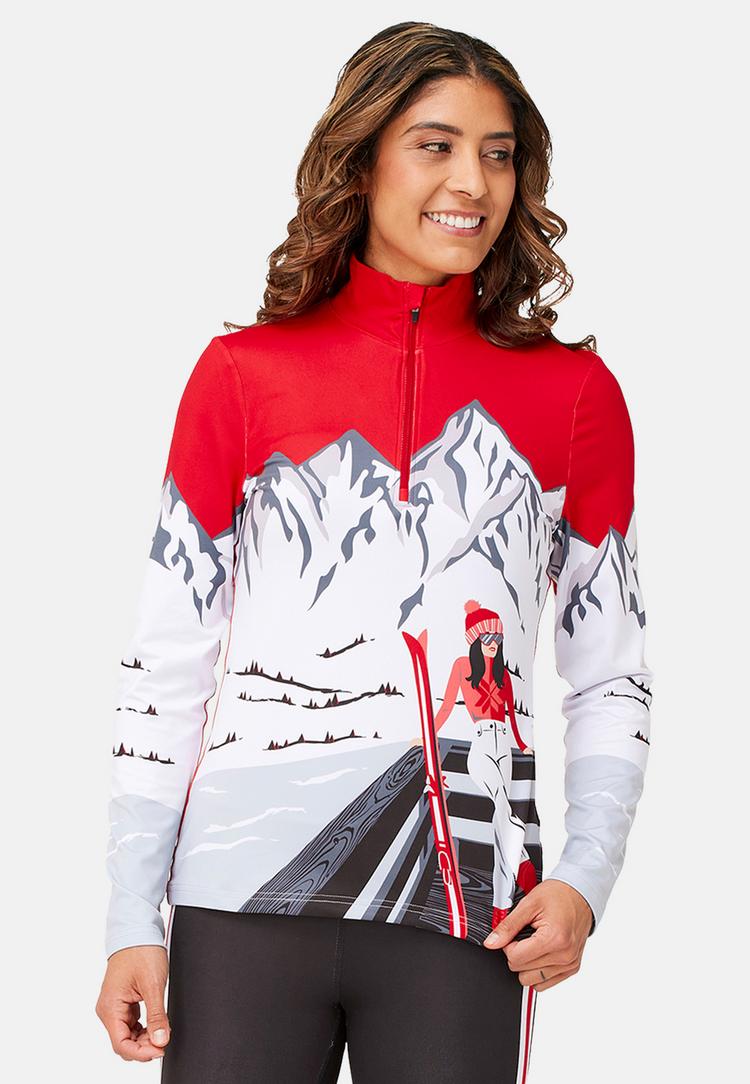 Krimson Klover Krimson Klover Apres Anyone Layerlangarmshirt Damen - red - 0 | SportScheck