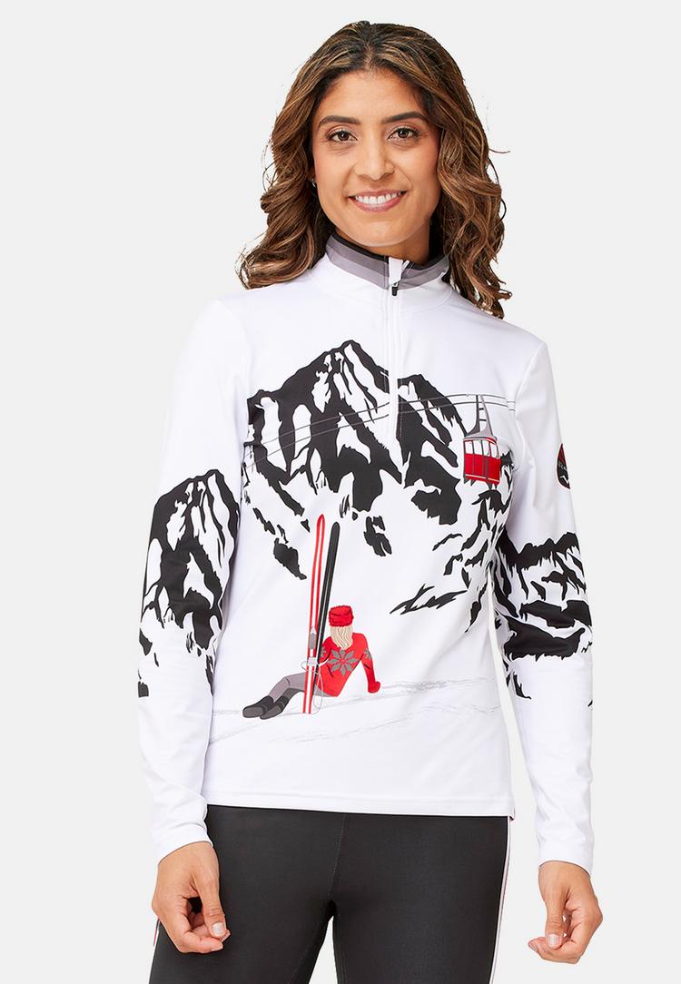 Krimson Klover Krimson Klover Gondola Top Layerlangarmshirt Damen - white - 0 | SportScheck