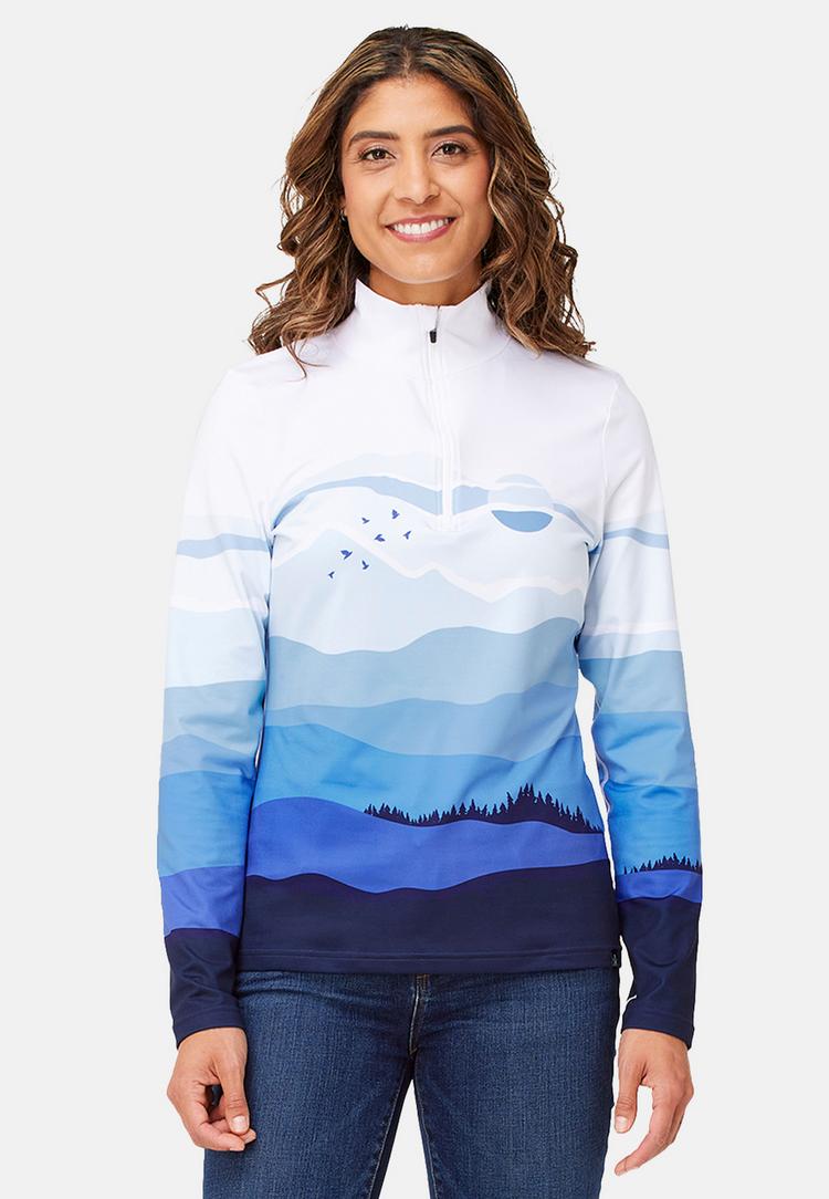Krimson Klover Krimson Klover Mountain Sunrise Layerlangarmshirt Damen - blues - 0 | SportScheck