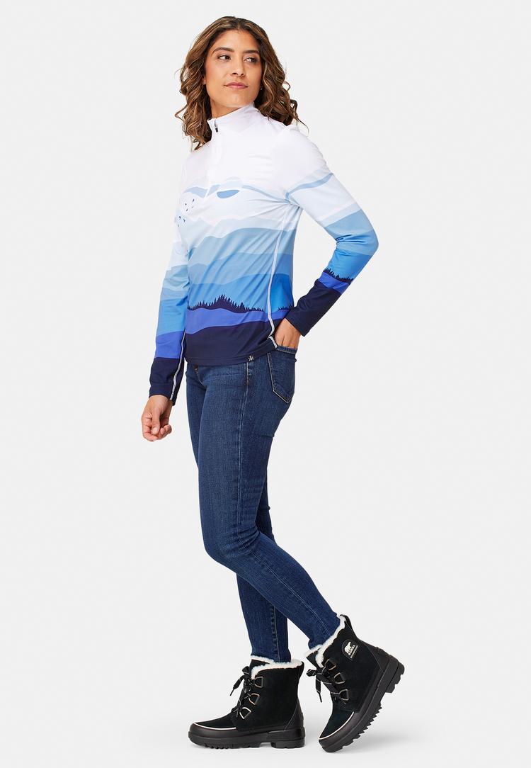 Krimson Klover Krimson Klover Mountain Sunrise Layerlangarmshirt Damen - blues - 1 | SportScheck