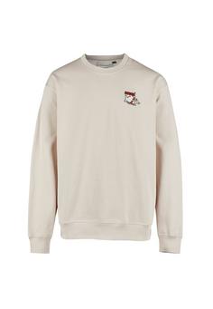 Cleptomanicx Guided Tour Sweatshirt Herren Pumice Stone