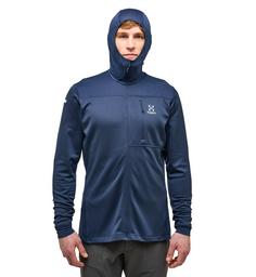 Rückansicht von Haglöfs L.I.M Multi Hood Fleecejacke Herren Tarn Blue