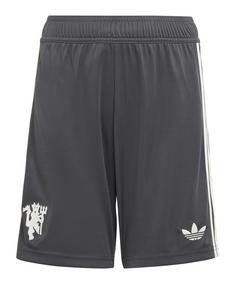 adidas Originals Manchester United Short 3rd Fußballshorts Kinder grau