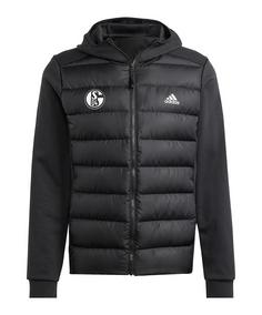 adidas FC Schalke 04 Winterjacke Trainingsjacke schwarz