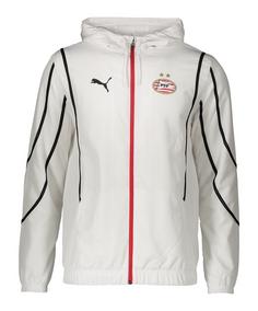 PUMA PSV Eindhoven Prematch Jacke 2024/2025 Trainingsjacke weissschwarz