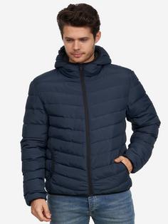 Rückansicht von BRAVE SOUL Grantplain Steppjacke Herren navy