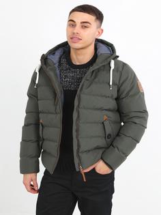 Rückansicht von BRAVE SOUL Chandler Steppjacke Herren olive