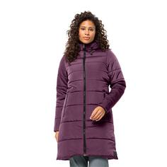 Rückansicht von Jack Wolfskin EISBACH COAT W Funktionsmantel Damen berry jam