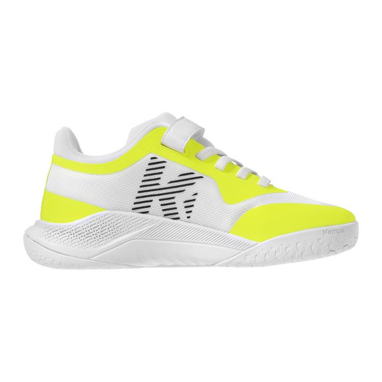 Kempa Kempa Kourtfly Jr Hallenschuhe Kinder - wei&szlig;/gold - 14 | SportScheck