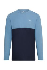 Jeff Green Bo Langarmshirt Herren - Navy/Sky Blue