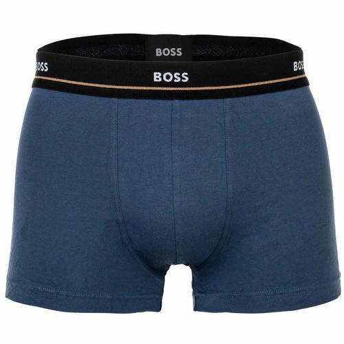 Rückansicht von Boss Boxershort Hipster Herren Schwarz/Blau