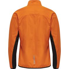 Rückansicht von Newline MEN CORE JACKET Trainingsjacke Herren ORANGE TIGER