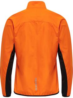 Rückansicht von Newline MEN CORE JACKET Funktionssweatshirt Herren ORANGE TIGER