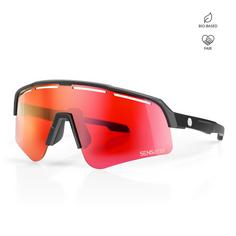 DELAYON Pulse Aero Sportbrille Matte Black-Red VLT 18