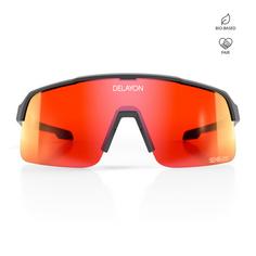 Rückansicht von DELAYON Pulse Sportbrille Matte Black-Red VLT 18