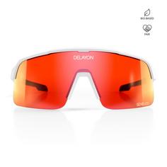 Rückansicht von DELAYON Pulse Sportbrille Matte White-Red VLT 18