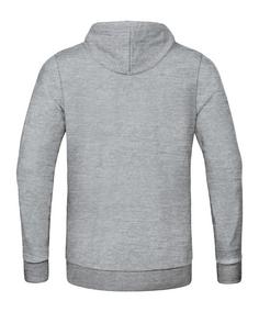 Rückansicht von JAKO Base Hoody Funktionssweatshirt grau