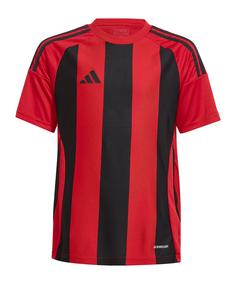 adidas Striped 24 Trikot Kids Fußballtrikot Kinder rotschwarz