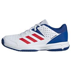 adidas Court Stabil Schuh Hallenschuhe Kinder Cloud White / Pure Ruby / Royal Blue