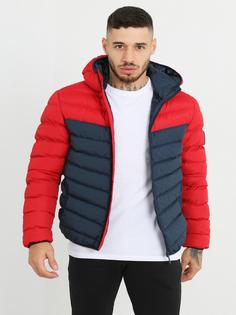 BRAVE SOUL Grant2tone Steppjacke Herren rot / navy