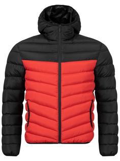 BRAVE SOUL Grant2tone Steppjacke Herren schwarz / rot