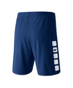 Rückansicht von Erima 5-Cubes Short Fußballshorts Herren blau