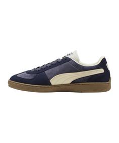 Rückansicht von PUMA Super Team Velvet  Beige Sneaker blaubeige