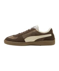 Rückansicht von PUMA Super Team Velvet  Beige Sneaker braunbeige