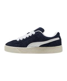 Rückansicht von PUMA Suede XL Hairy Sneaker blauweiss