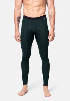 Rückansicht von DANISH ENDURANCE Merino Thermounterhose Herren dark green