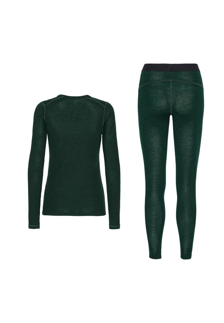 DANISH ENDURANCE DANISH ENDURANCE Merino Baselayer W&auml;scheset Damen - dark green - 0 | SportScheck