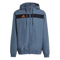 adidas Tiro 25 Essentials Woven Hoodie Sweatjacke Herren Team Onix / Super Orange