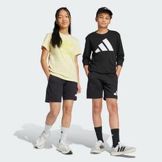 Rückansicht von adidas Essentials Kids Shorts Funktionsshorts Kinder Black / White