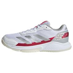 adidas Courtquick Padel Schuh Tennisschuhe Damen Cloud White / Silver Metallic / Lucid Pink