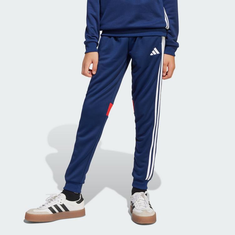 adidas adidas Tiro 25 Essentials Kids Jogginghose Trainingshose Kinder - Team Navy / Red - 0 | SportScheck