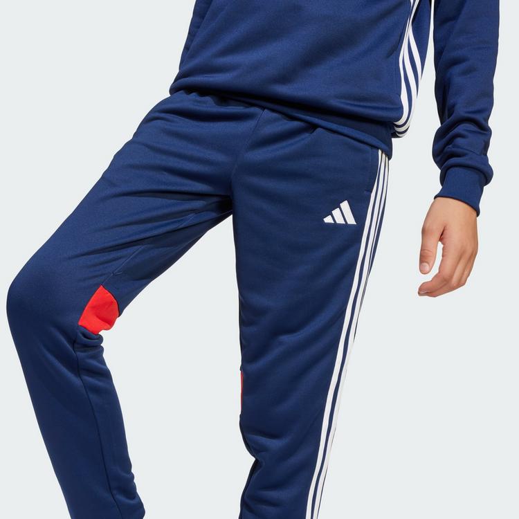 adidas adidas Tiro 25 Essentials Kids Jogginghose Trainingshose Kinder - Team Navy / Red - 0 | SportScheck