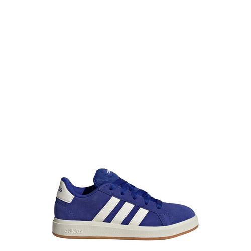Rückansicht von adidas Grand Court 00s Kids Schuh Sneaker Kinder Semi Lucid Blue / Off White / Gum