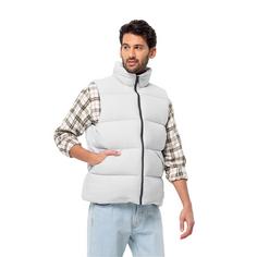 Rückansicht von Jack Wolfskin ROEMERTOR VEST M Daunenweste Herren moonwalk