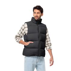 Rückansicht von Jack Wolfskin ROEMERTOR VEST M Daunenweste Herren phantom