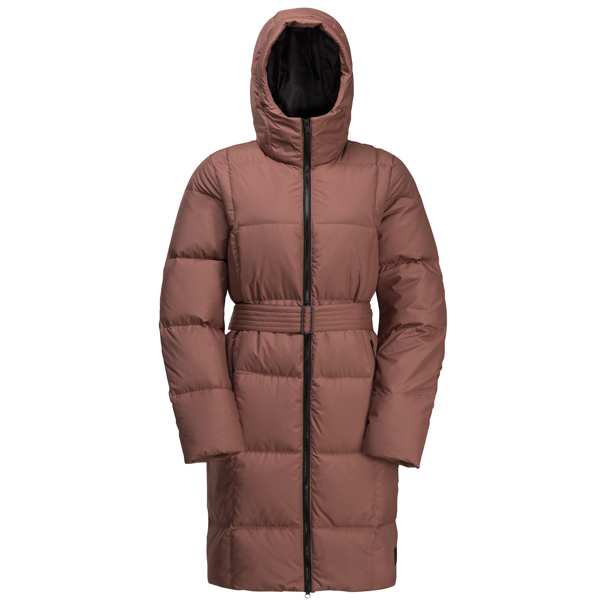 Down Coat Daunenmantel Damen Dunkelrot Jack Wolfskin