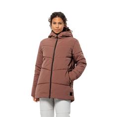 Rückansicht von Jack Wolfskin KAROLINGER LONG JKT W Funktionsjacke Damen wild ginger