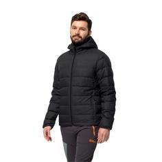 Rückansicht von Jack Wolfskin ATHER DOWN HOODY M Daunenjacke Herren black