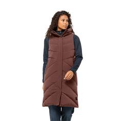 Rückansicht von Jack Wolfskin MARIENPLATZ VEST W Outdoorweste Damen wild ginger