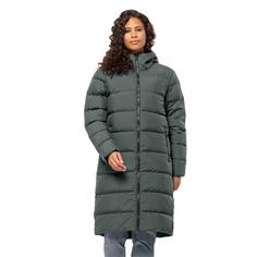 Rückansicht von Jack Wolfskin FROZEN PALACE COAT W Daunenmantel Damen slate green