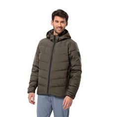 Rückansicht von Jack Wolfskin COLONIUS JKT M Daunenjacke Herren cold coffee