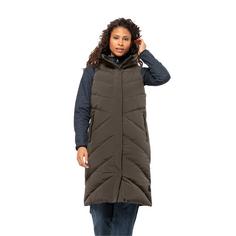 Rückansicht von Jack Wolfskin MARIENPLATZ VEST W Outdoorweste Damen cold coffee