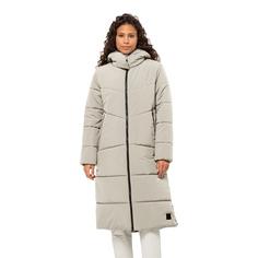 Rückansicht von Jack Wolfskin KAROLINGER LONG COAT W Funktionsmantel Damen seal